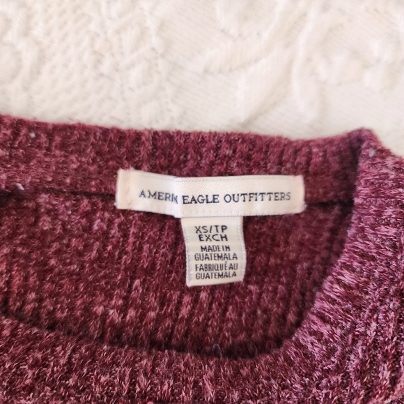 American Eagle Outfitters Marron Twisted Back Longsleeve Sweater XS - Picture 6 of 6